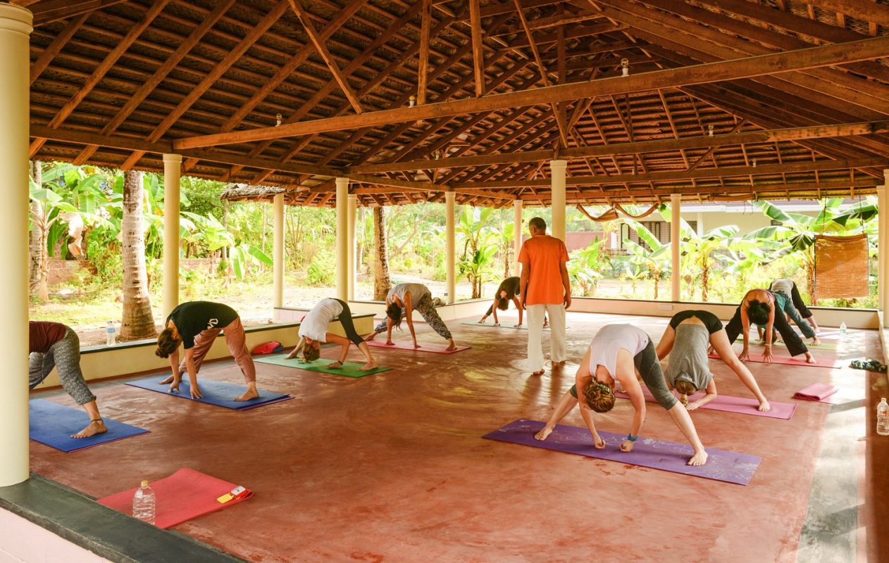 Yoga class, with Hari