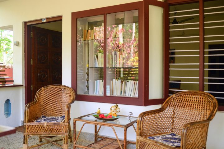 Nice veranda in "old style" Kerala house at your yoga place