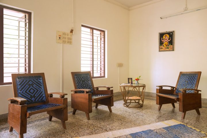 Sitting room at "old style" Keralan house at yoga vacation place